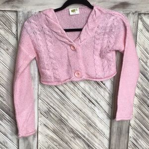 Girls Sparkle crop cardigan